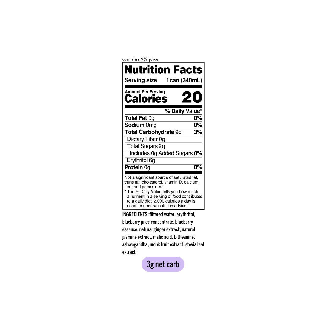 Blueberry Ginger 12-pack Botanical Water