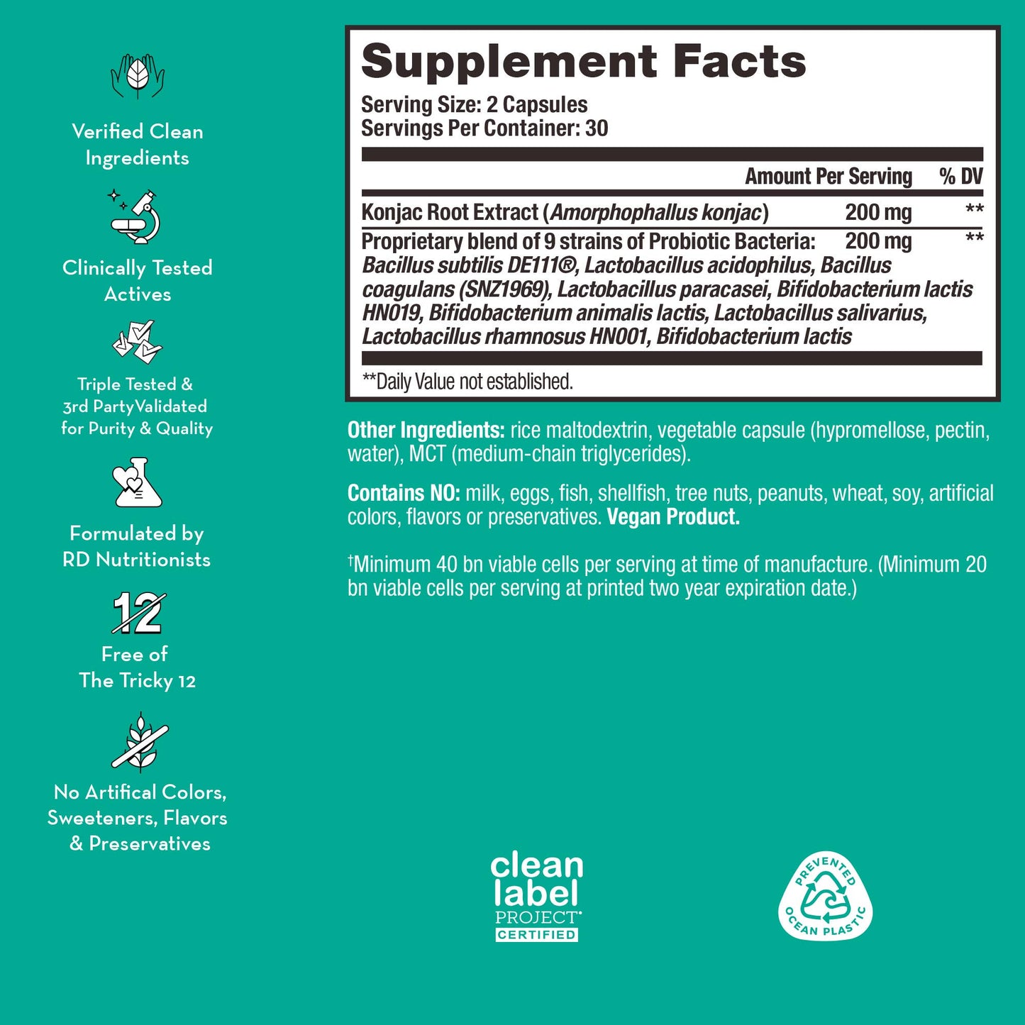 SKIN SQUAD PRE+PROBIOTIC CAPSULES FOR SKIN & GUT HEALTH