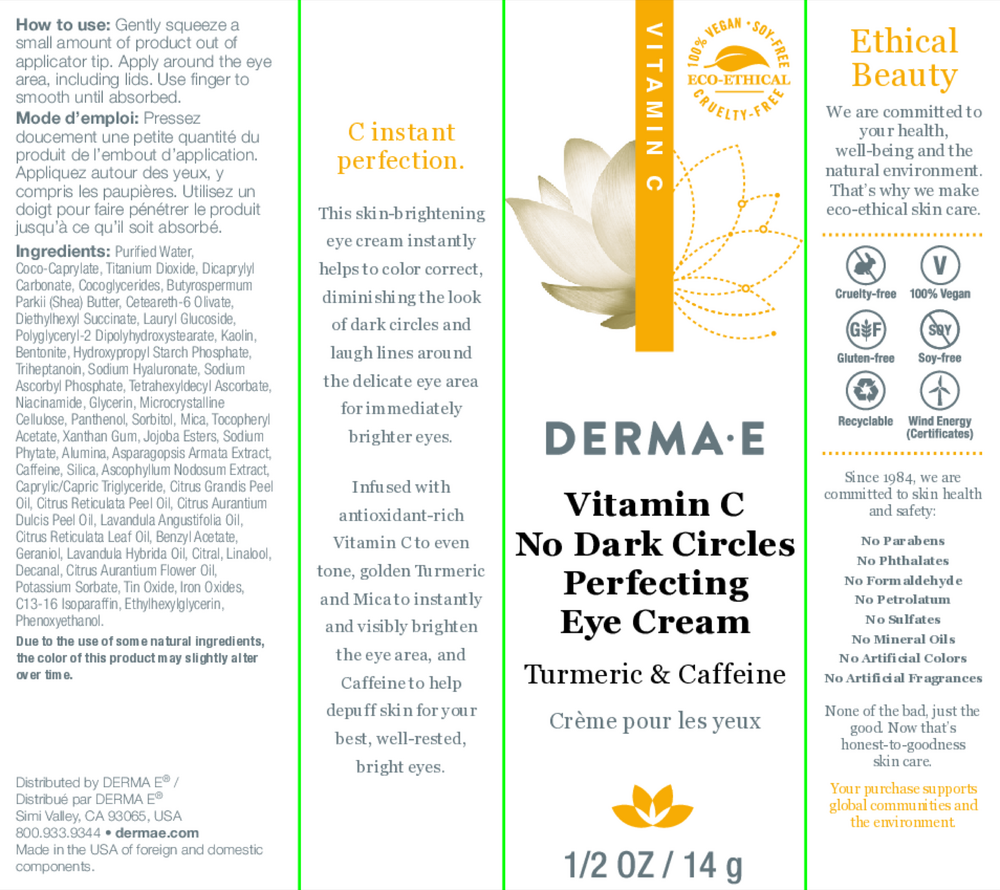 DermaE Natural Bodycare Vitamin C No Dark Circle Perfecting Eye