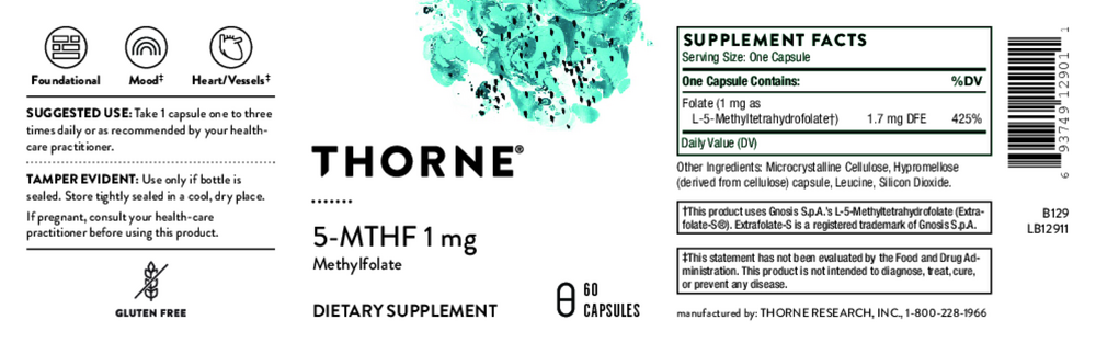 Thorne 5-MTHF 1mg