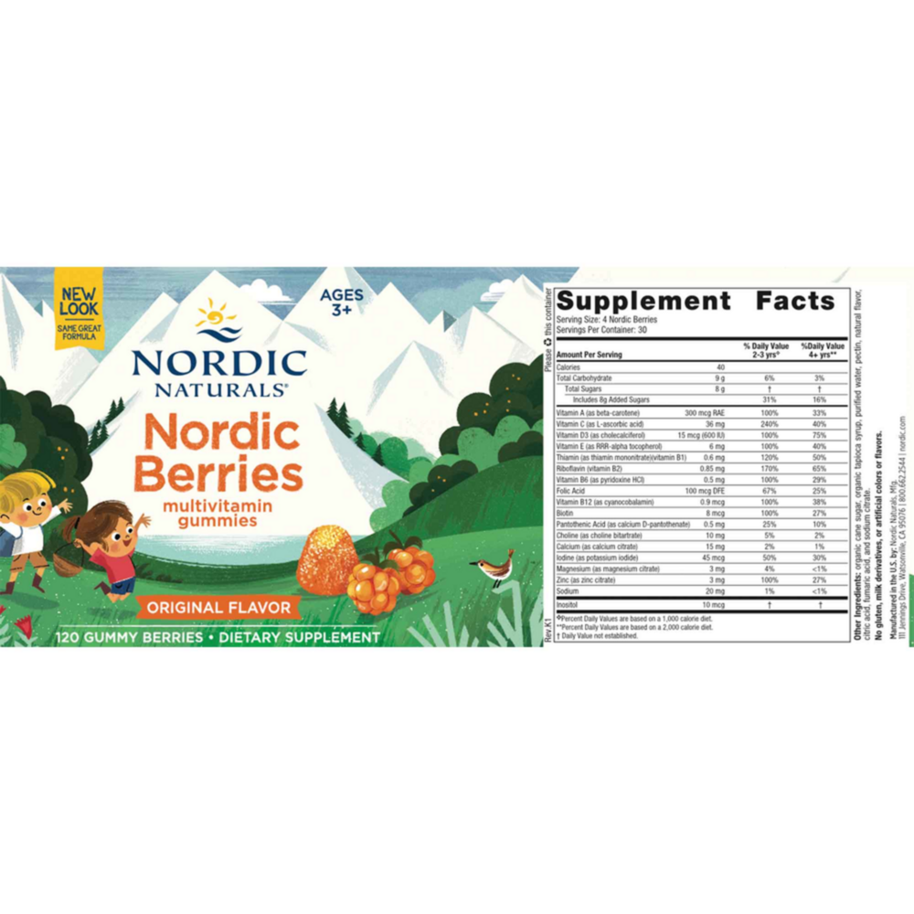NORDIC BERRIES MV GUMMIES Orange Lemon