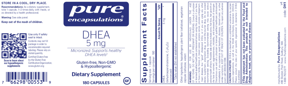 Pure Encapsulations DHEA 5mg