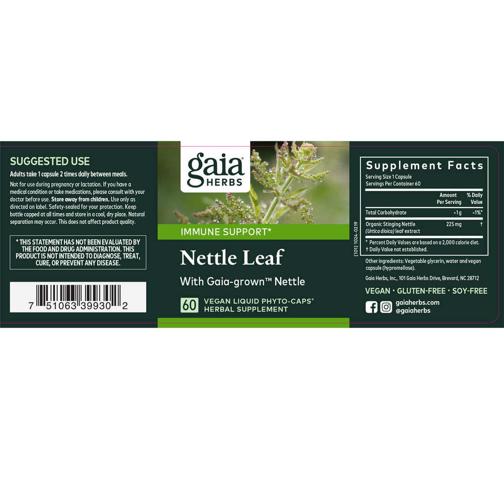 gaia Herbs NETTLE LEAF -60 CT