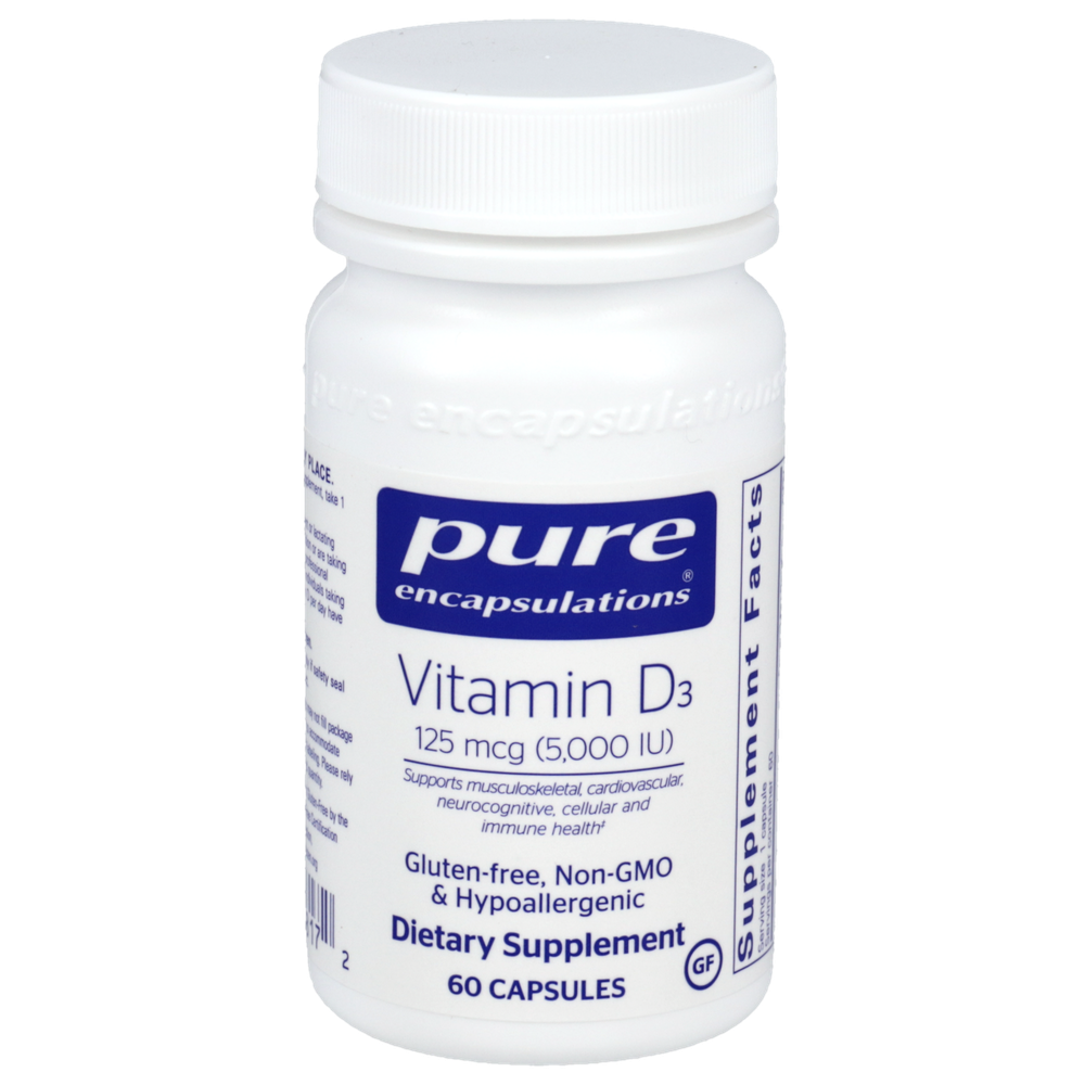Pure Encapsulations Vitamin D3 125mcg (5,000IU)