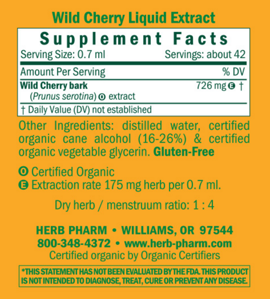 Herb Pharm Wild Cherry