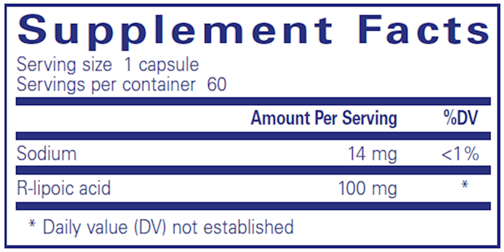 Pure Encapsulations R-Lipoic Acid (Stabilized)
