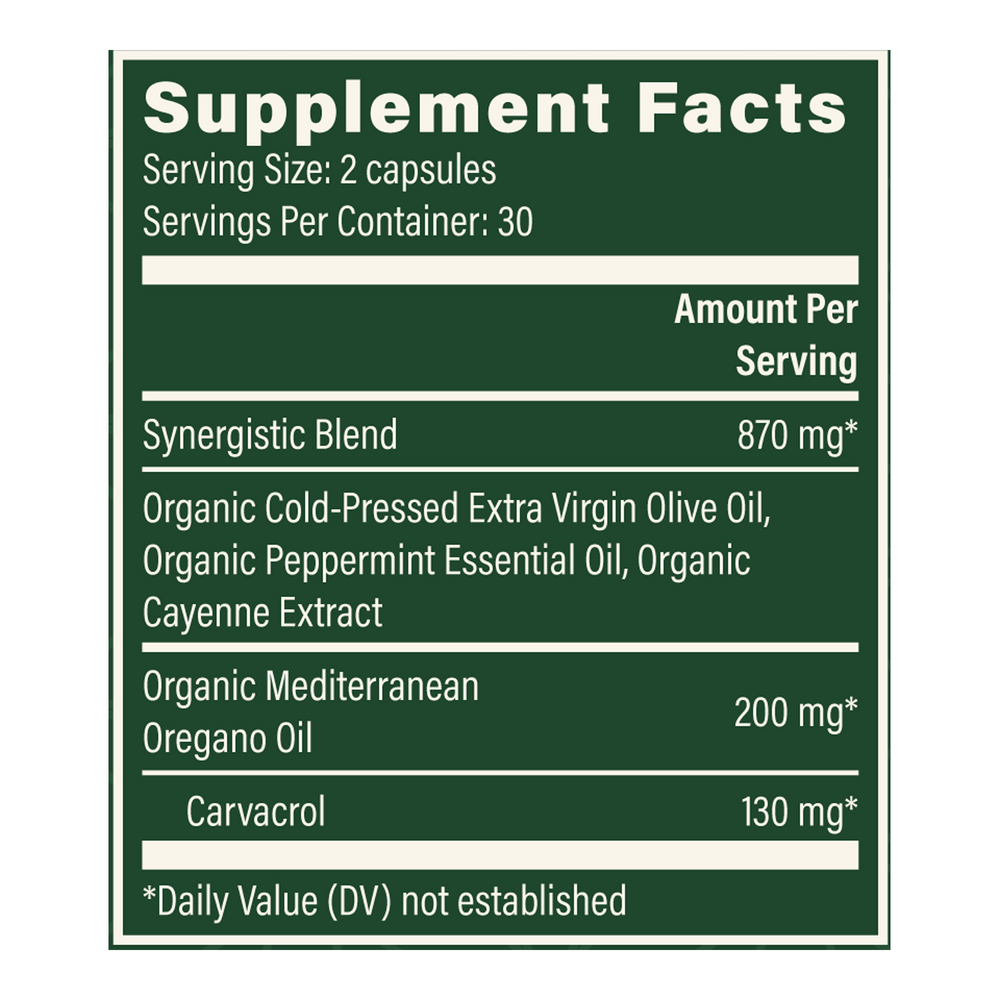 Oregano Oil 60 Liquid Caps