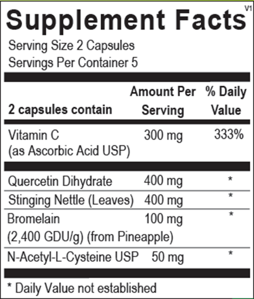 Orthomolecular Natural D-Hist 10 Capsule Blister Packs