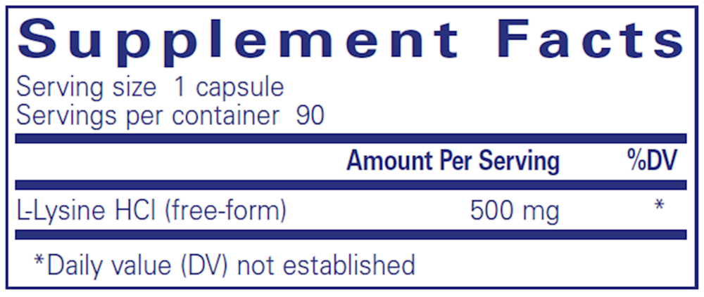 Pure Encapsulations L-Lysine