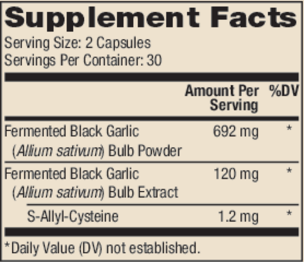 Dr. Mercola Fermented Black Garlic 60 Caps
