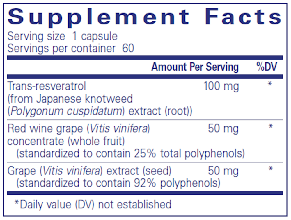 Pure Encapsulations Resveratrol EXTRA