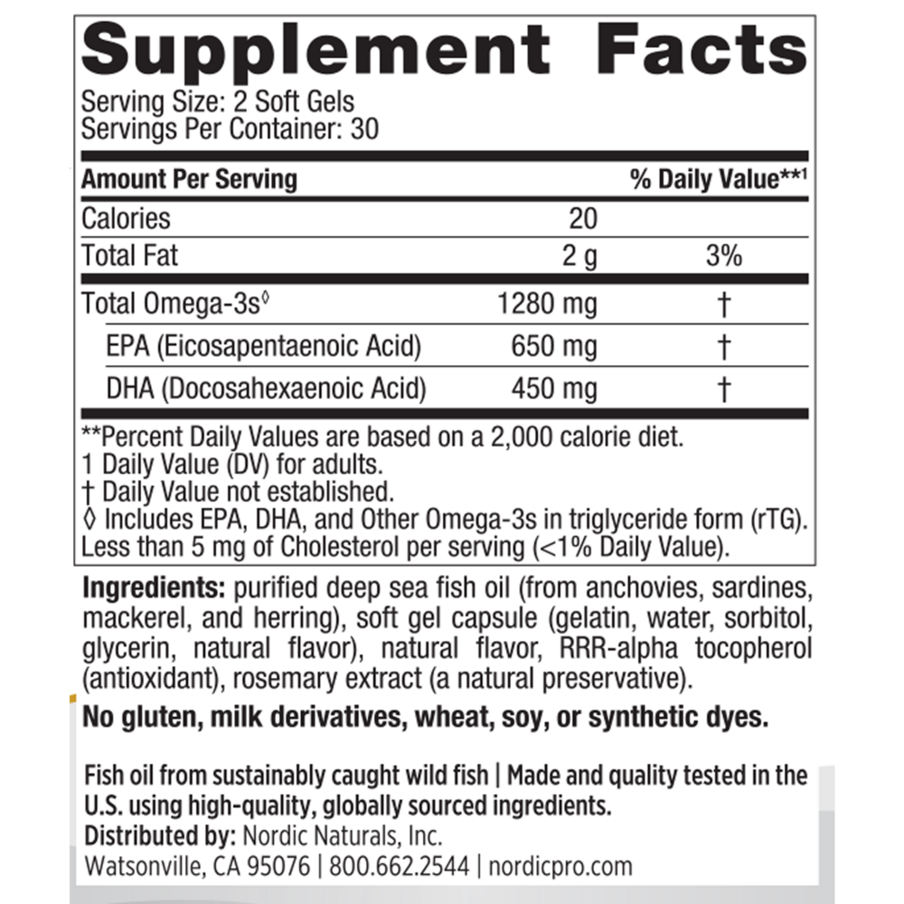 ProOmega Lemon 60 SoftGels