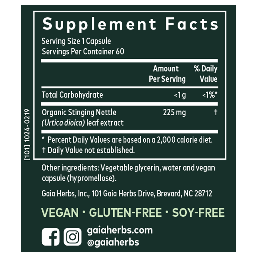 gaia Herbs NETTLE LEAF -60 CT