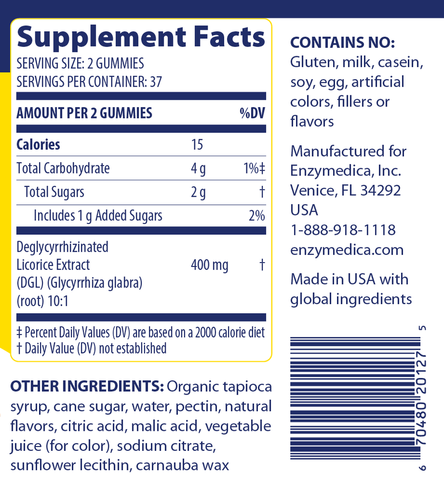DGL Stomach Soothe Gummies