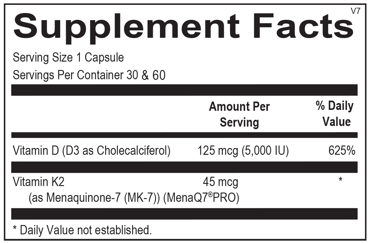 Orthomolecular Vitamin K2 with D3
