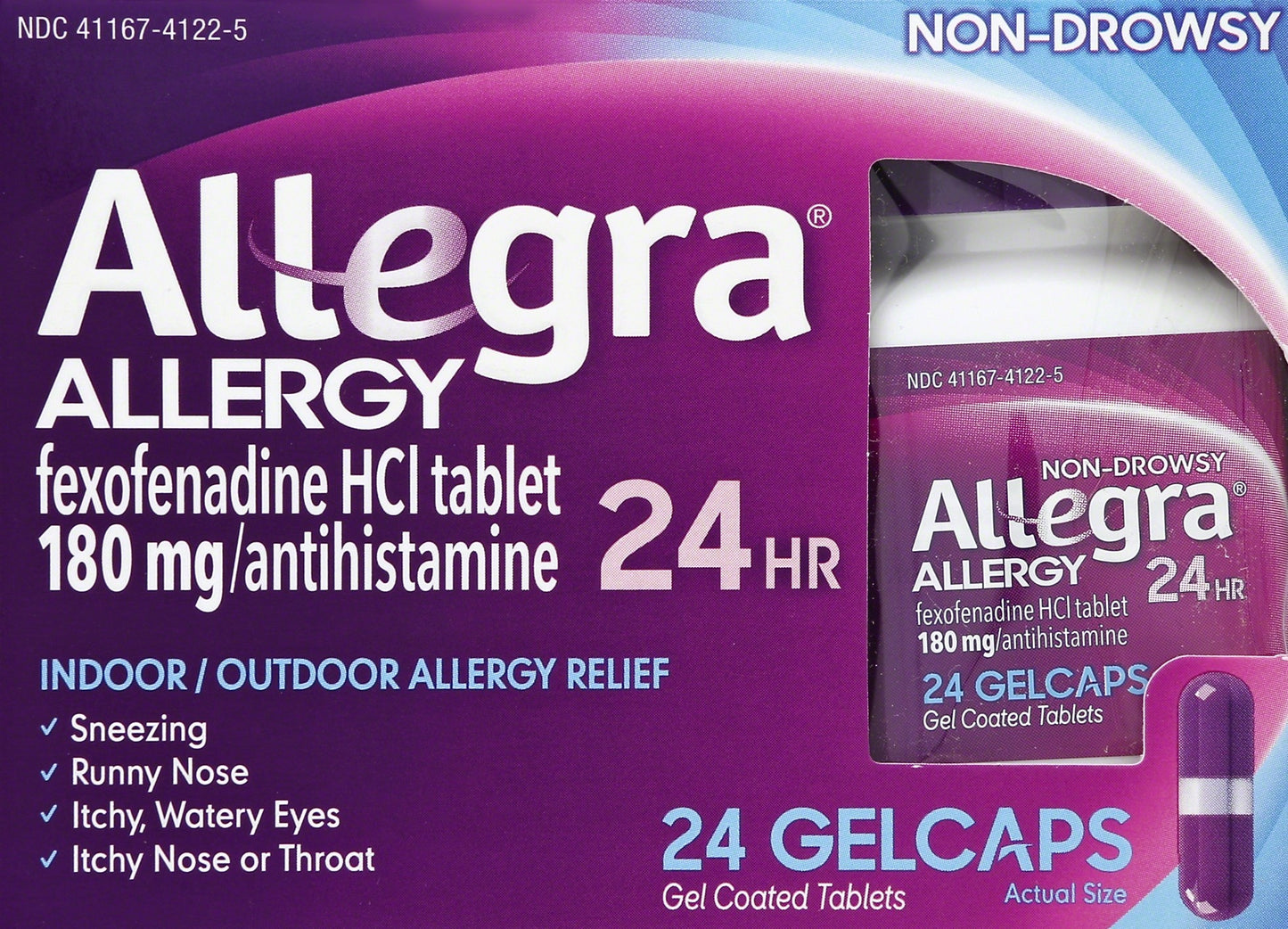ALLEGRA GELCAPS 24HR 24