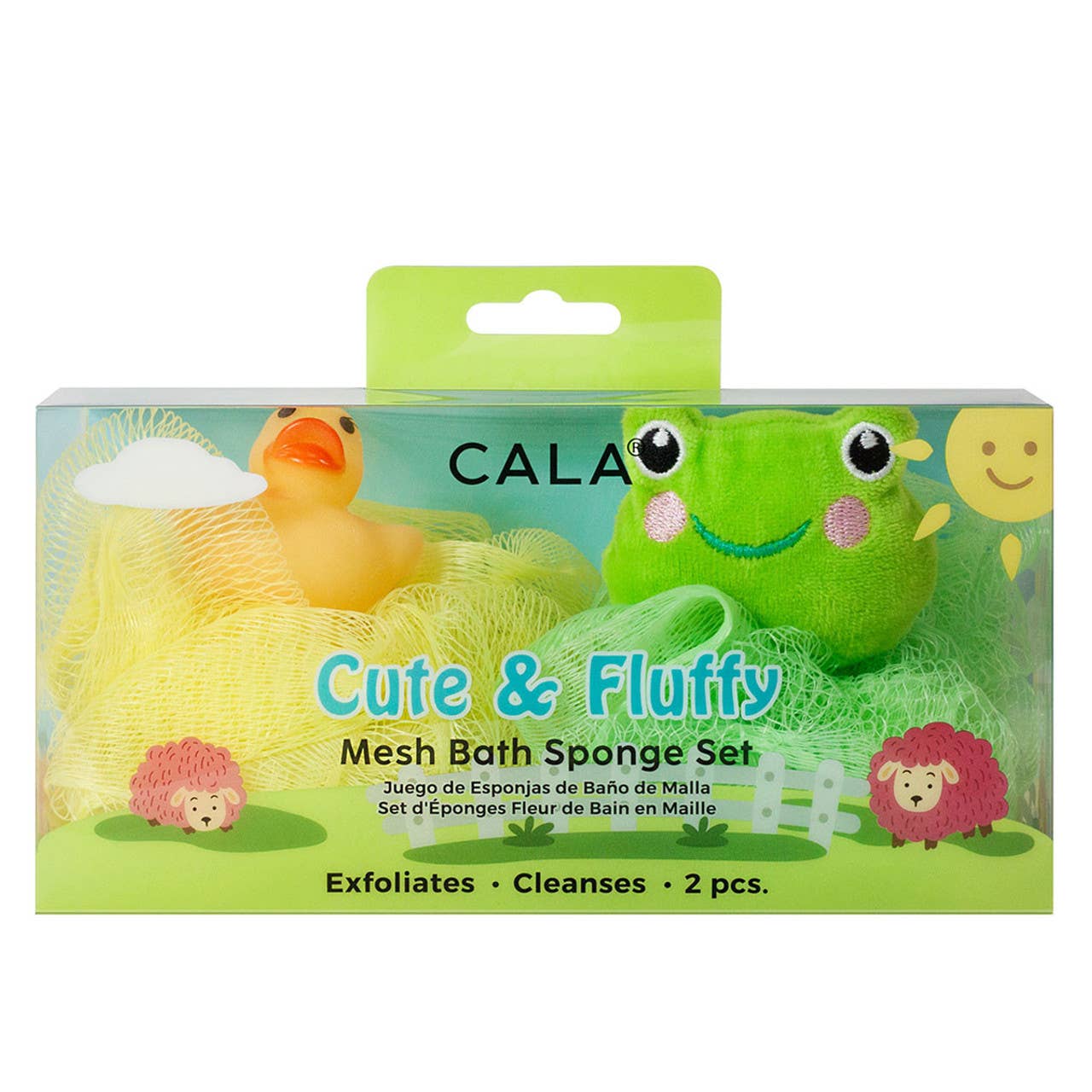 CALA Mesh Loofah Bath Sponge Set : Aliens