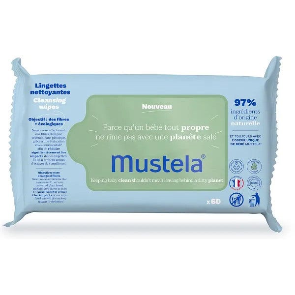 Mustela Home Compostable Wipes (60-Pack)