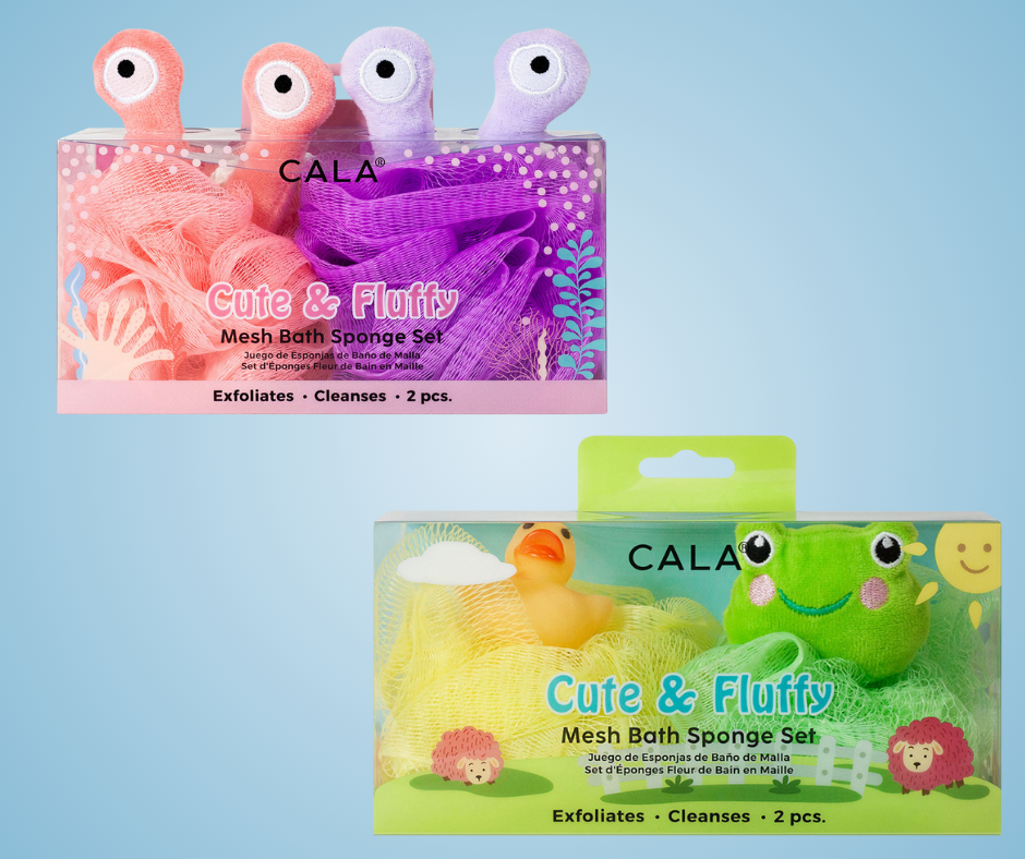 CALA Mesh Loofah Bath Sponge Set : Aliens