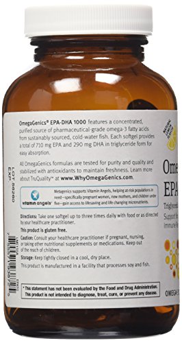 Metagenics OmegaGenics Fish Oil EP-DHA 1000mg 60 Softgels