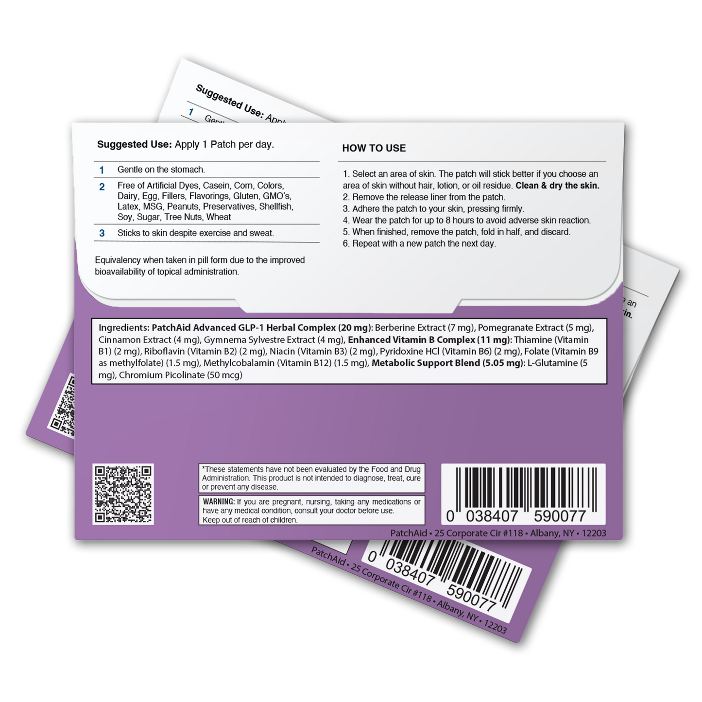 GLP-1 Support Patch – Appetite Control & Metabolic Support: 1-Pack