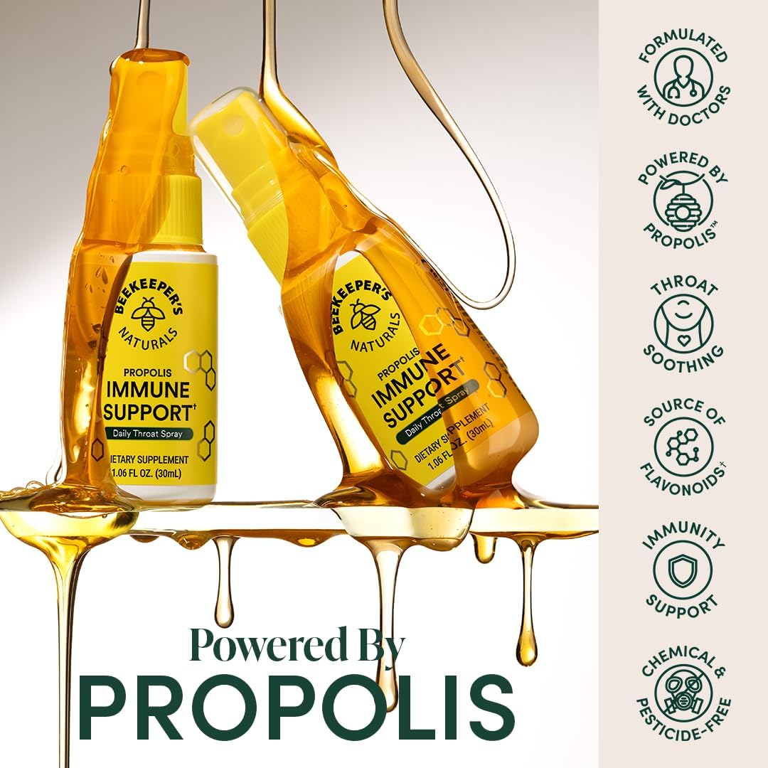 Beekeeper's Naturals Propolis Immune Support Throat Spray 1.06Z