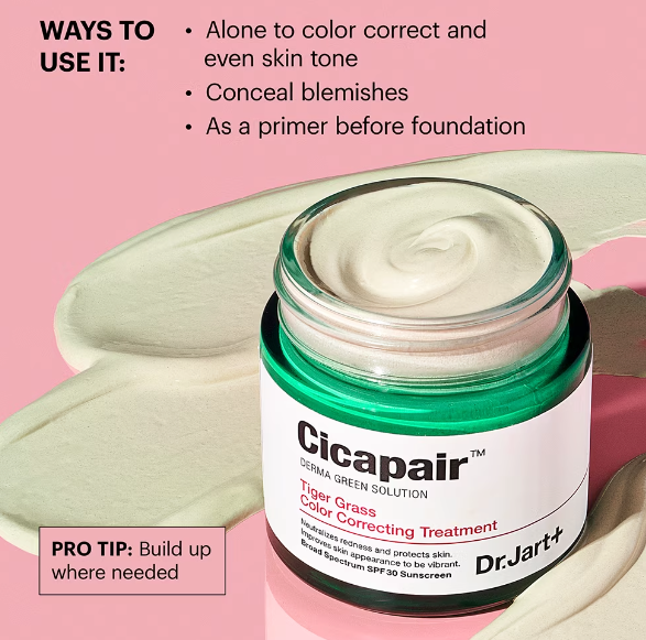 DR JART Cicapair Tiger Grass Color Correcting Treatment SPF