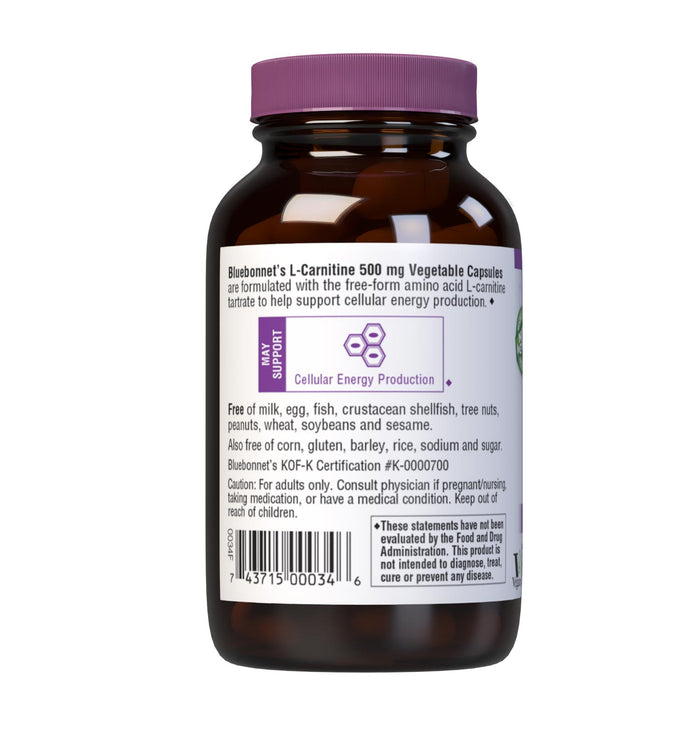 Bluebonnet L-Carnitine 500 mg