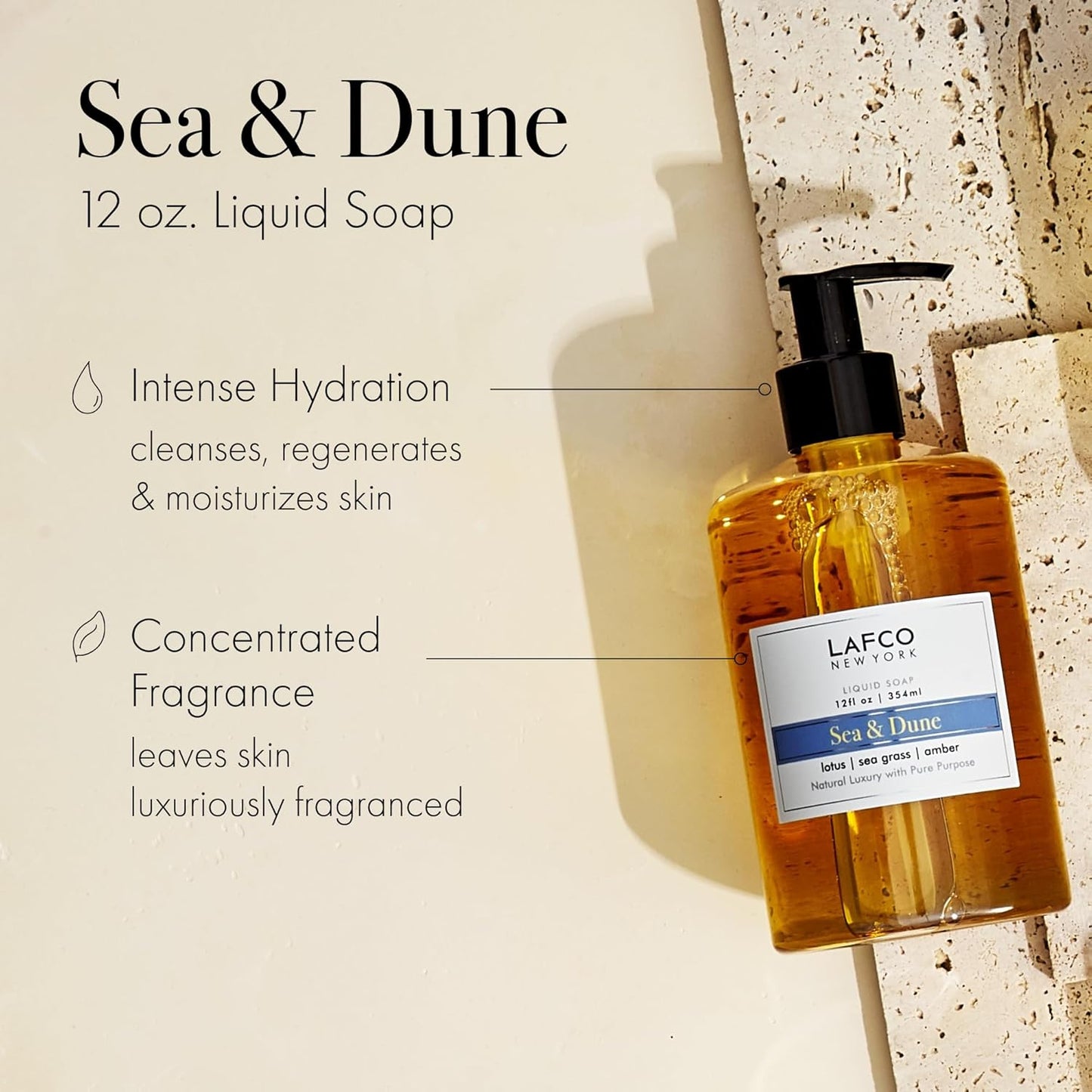 LAFCO New York Sea & Dune Liquid Soap 12 oz