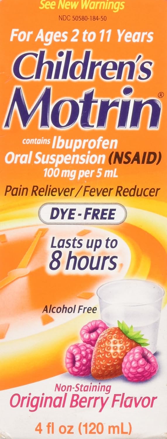 MOTRIN CHILD BERRY DYE FR 4OZ