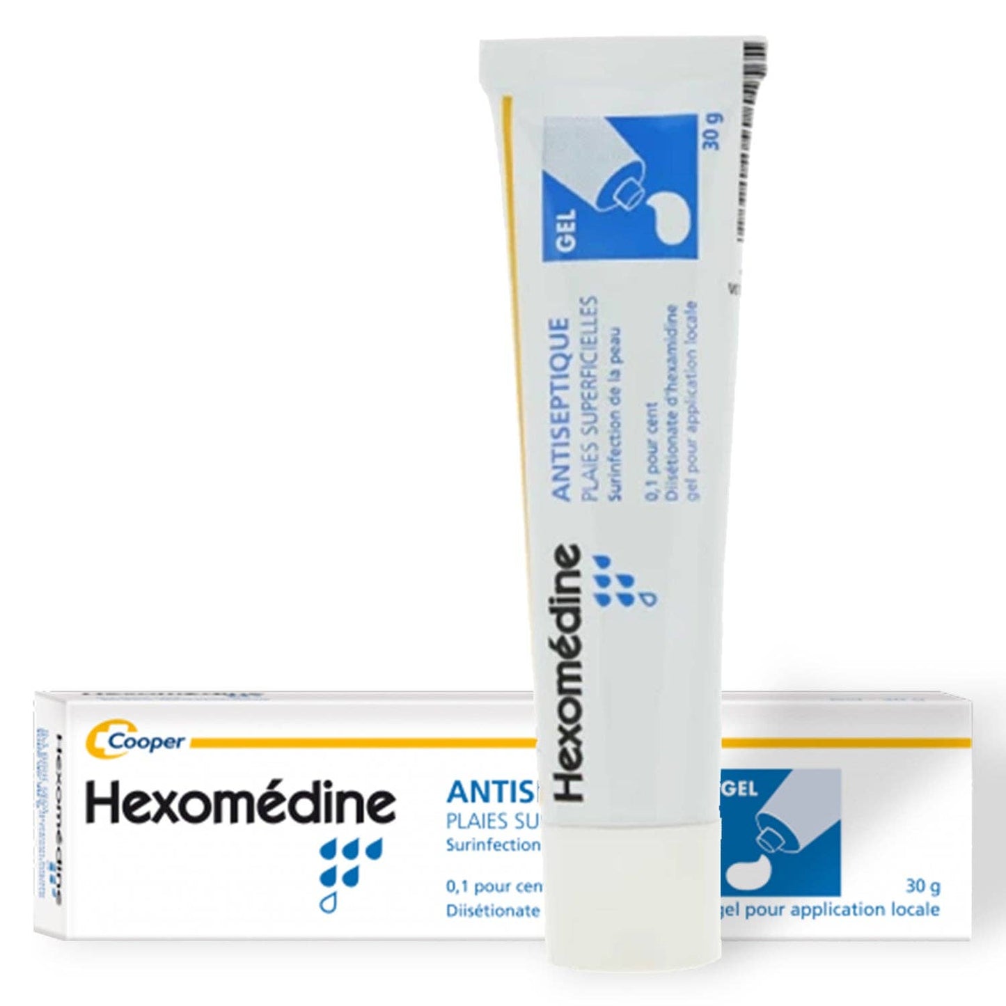 Hexomedine Antiseptic Gel: 30g / 1.06 oz
