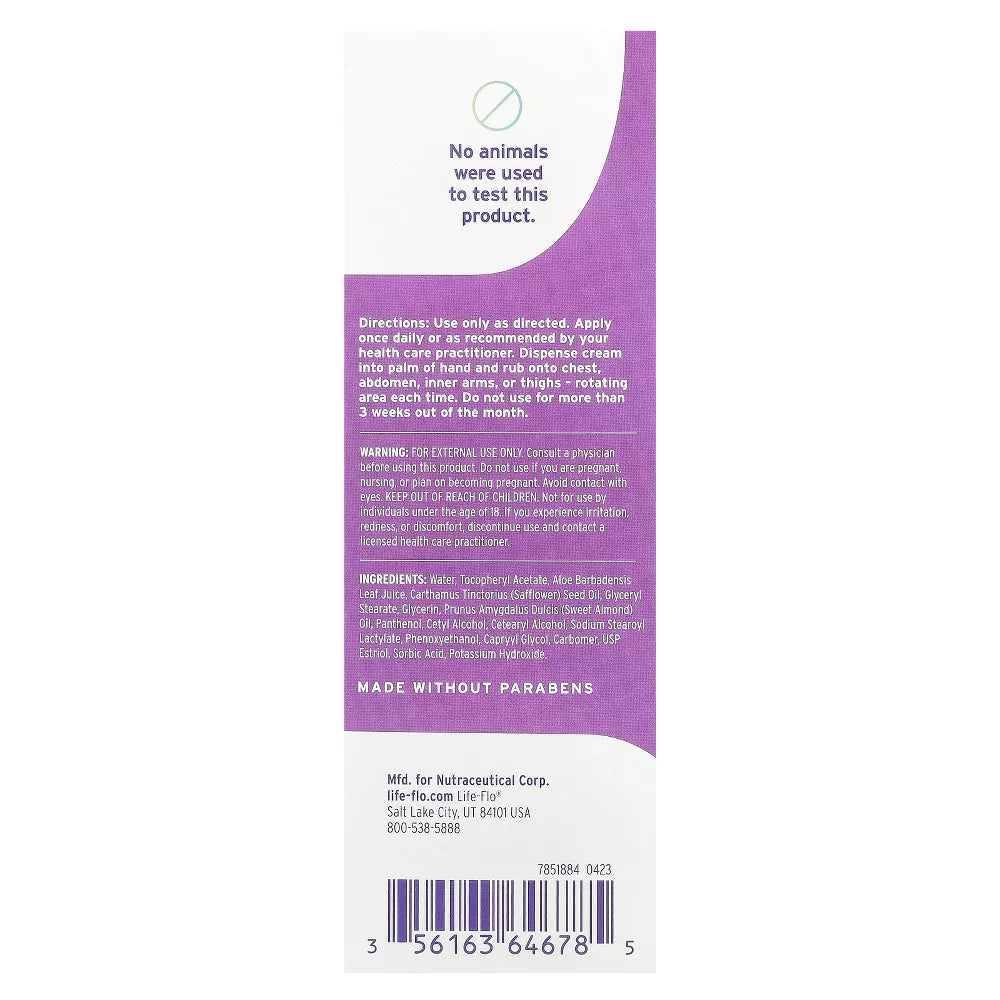 Emerita Estriol Natural Balancing Cream with Vitamin E, 4 oz