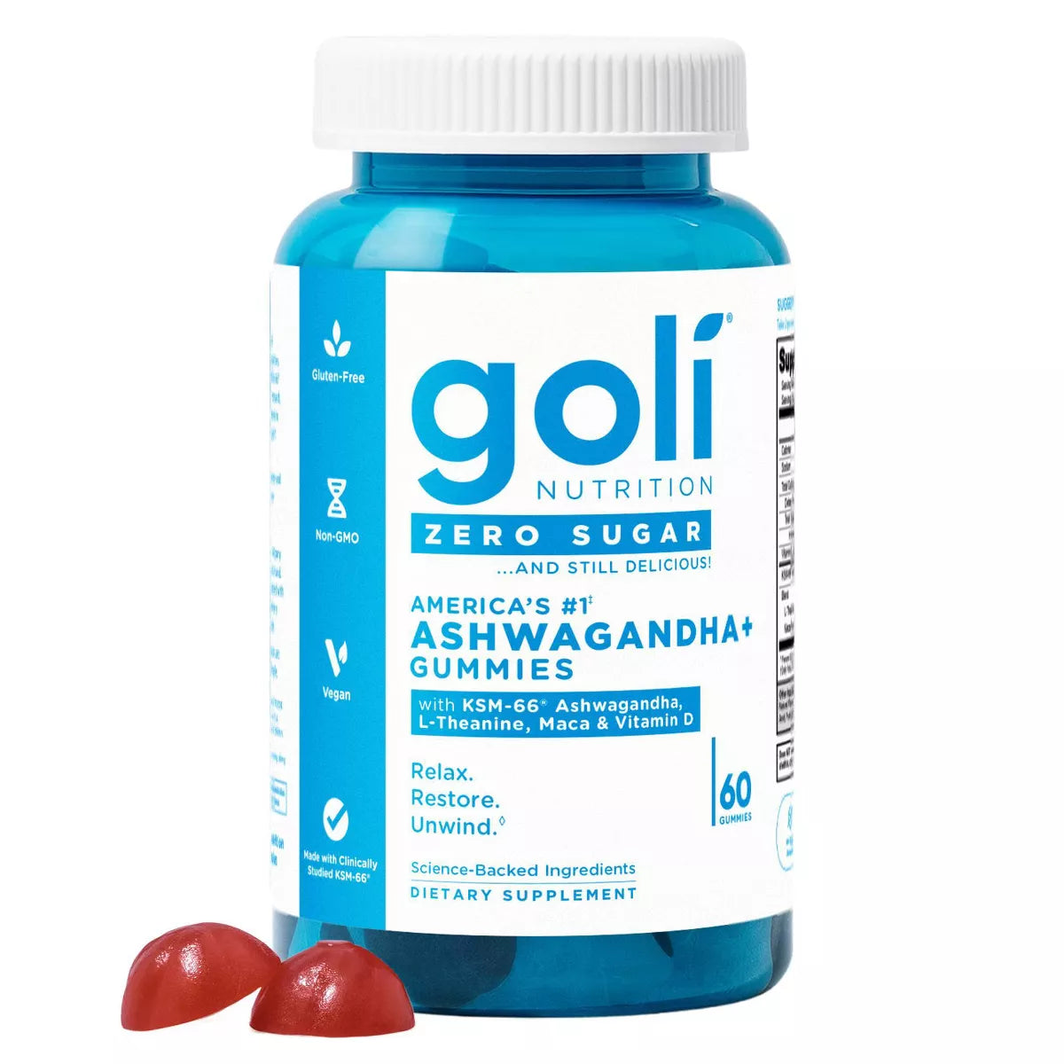 GOLI ASHWAGANDHA GUMMIES SUGAR FREE