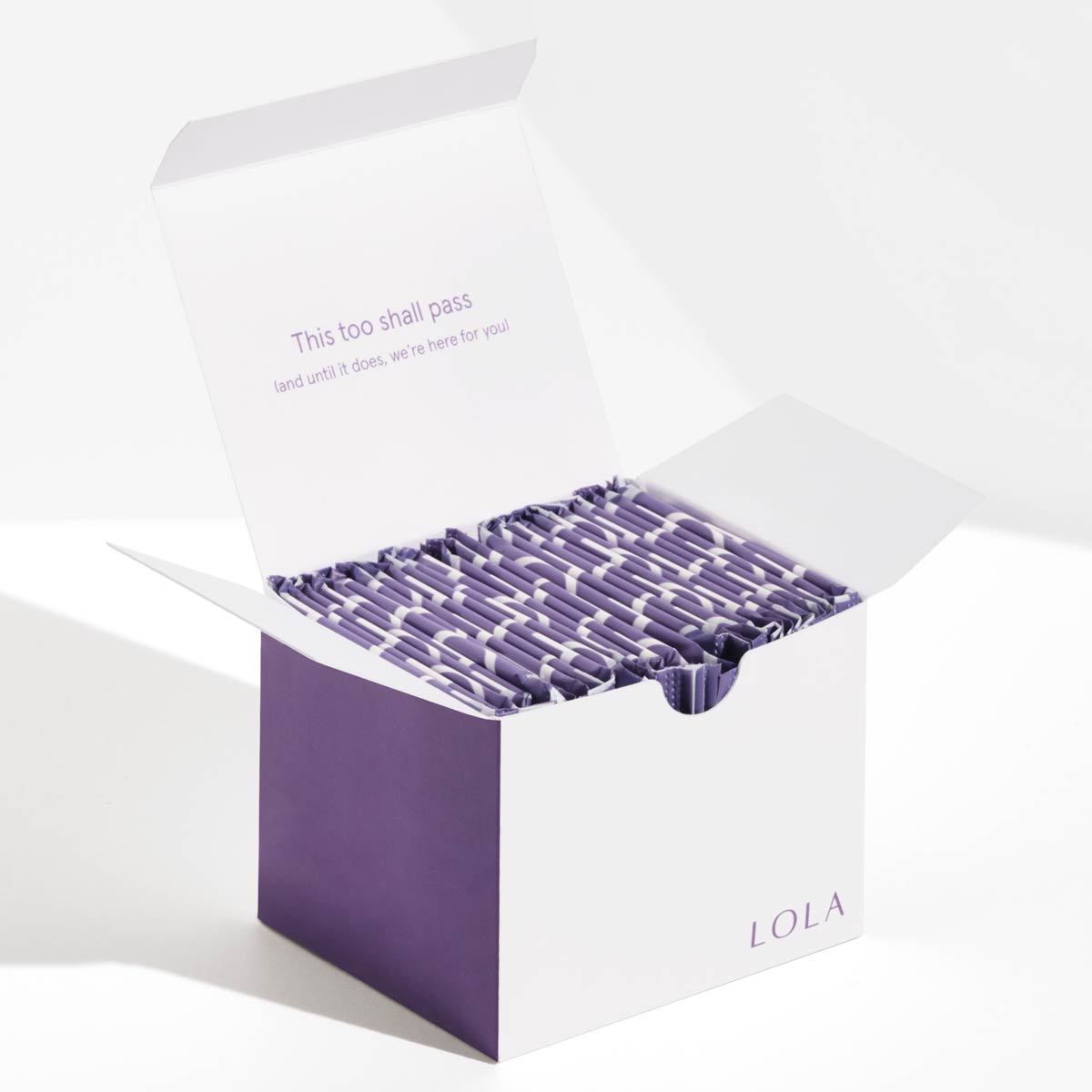 LOLA Ultra Thin Liners, 100% Organic Cotton, Light Absorbency, 36 Count