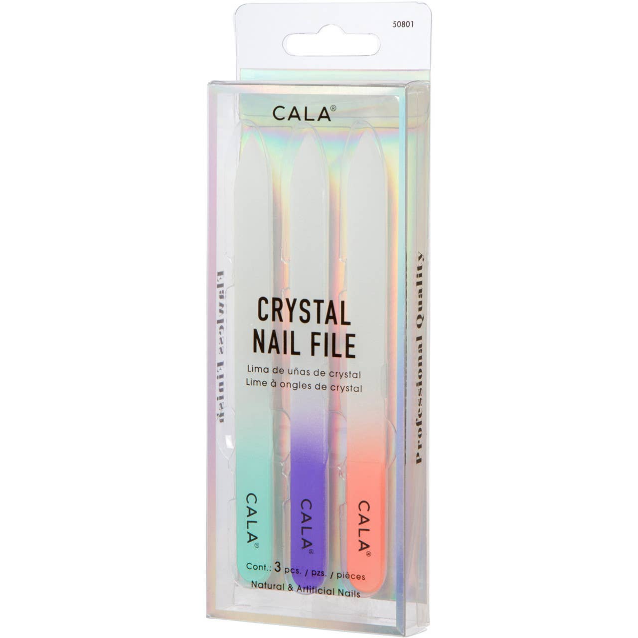 CALA Crystal Nail File 3 Piece Set