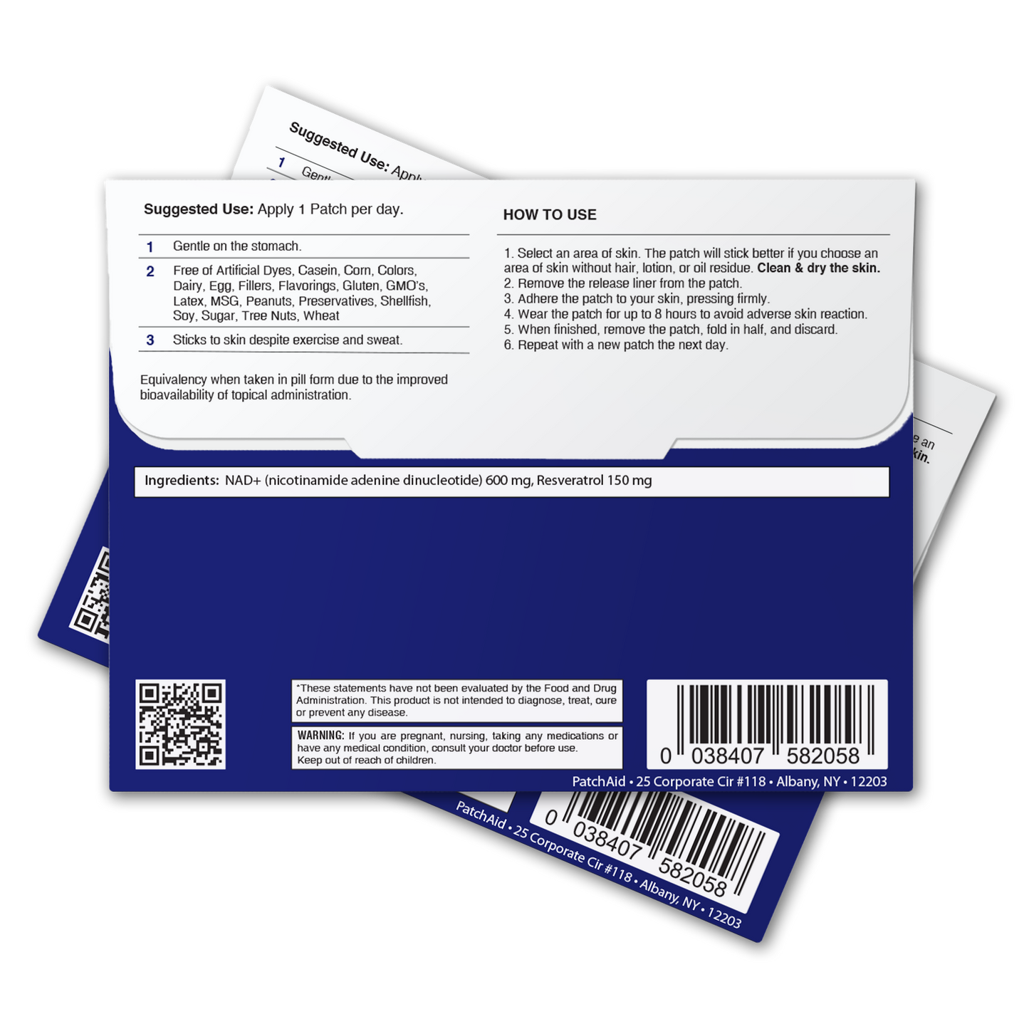 NAD+ Patch - Energy & Healthy Aging Support: 1 Pack-30 Patches