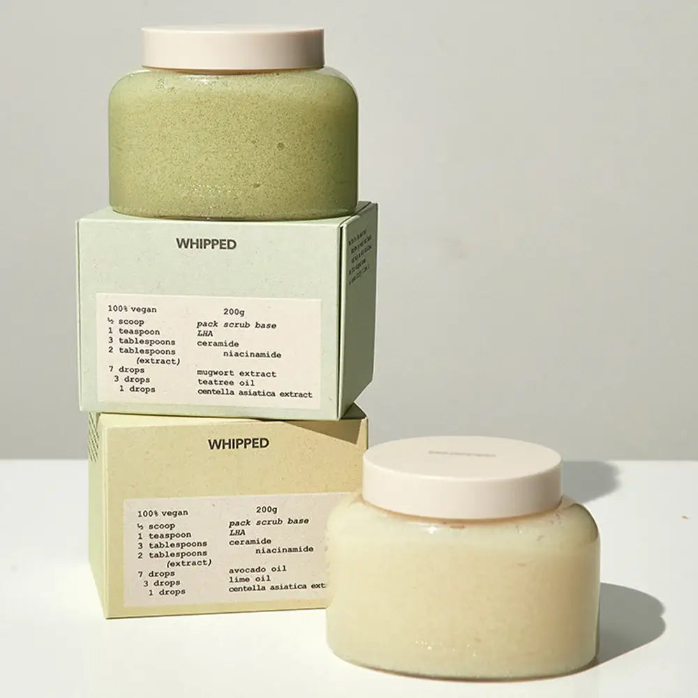 Whipped Vegan Pack Scrub exfolicator, Mugtree