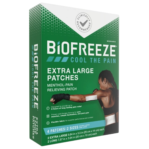 BIOFREEZE PATCHES XLGE CT4