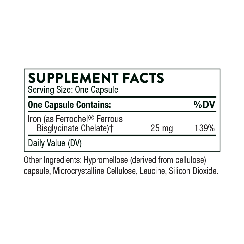 Thorne Iron Bisglycinate 25mg