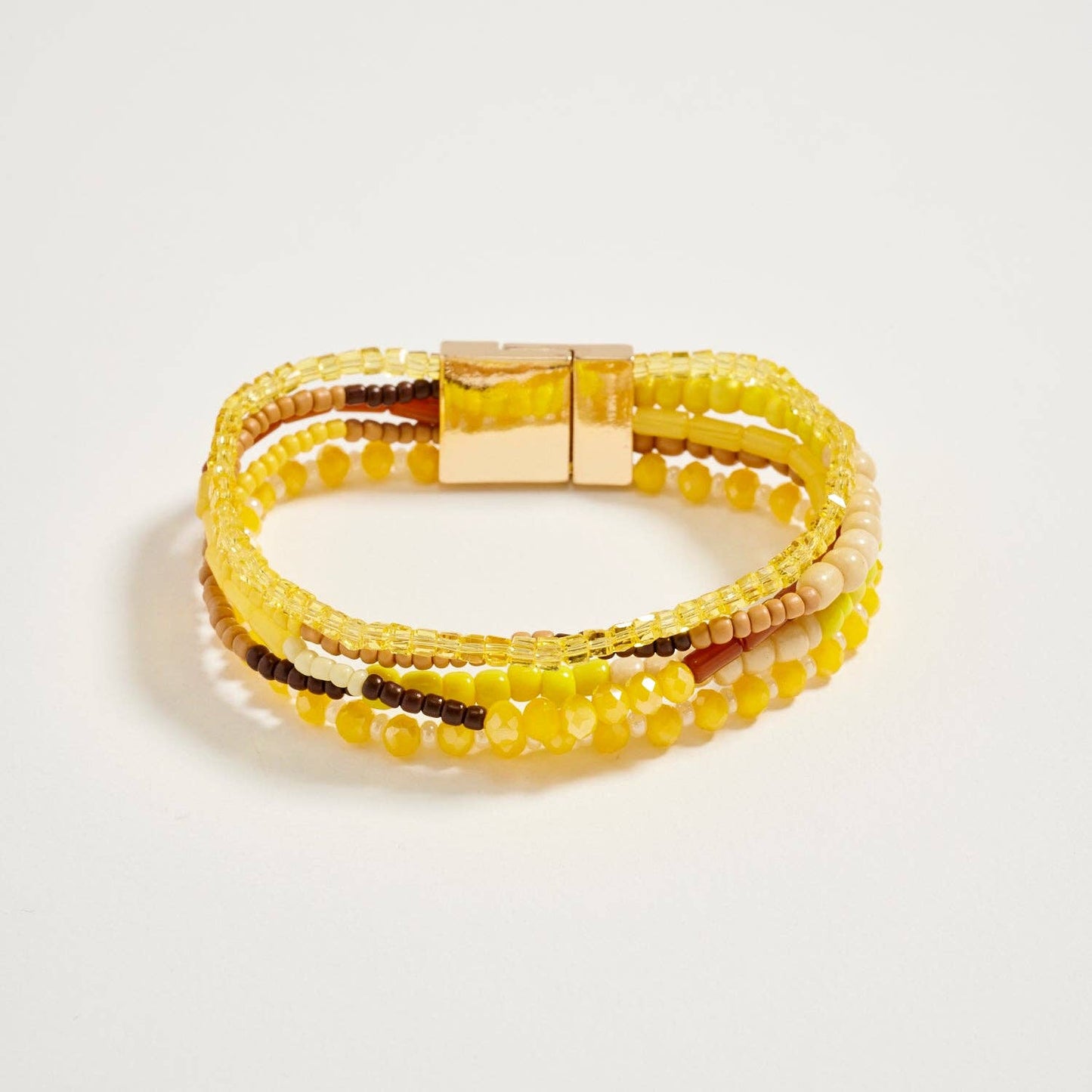 Beaded Boho Stack Bracelet | Magnetic Clasp: NT / ONE