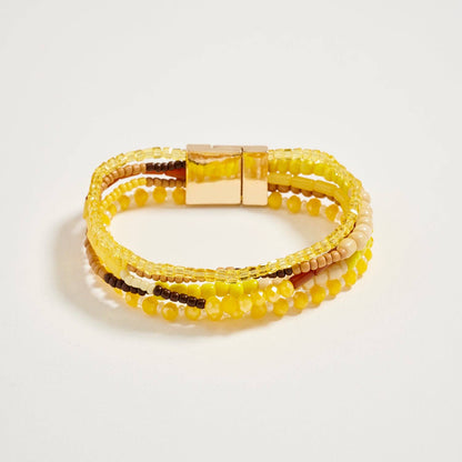 Beaded Boho Stack Bracelet | Magnetic Clasp: NT / ONE