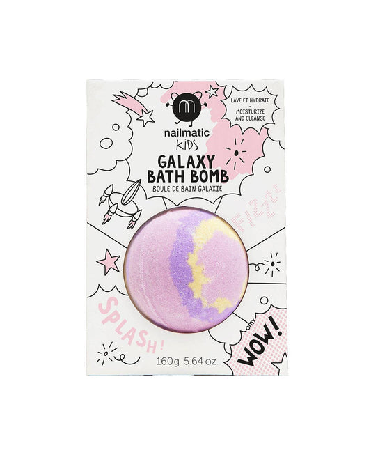 Bath Bomb for Kids GALAXY SUPERNOVA Pink Yellow Purple