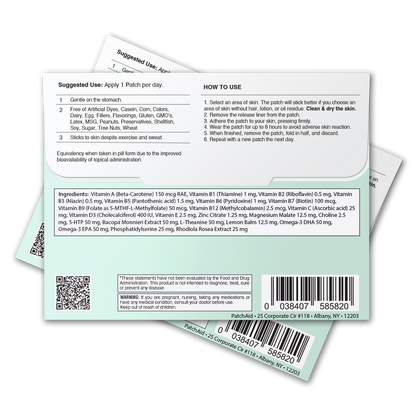 Kids Focus & Clarity Patch – Daily Cognitive Booster: 1-Pack
