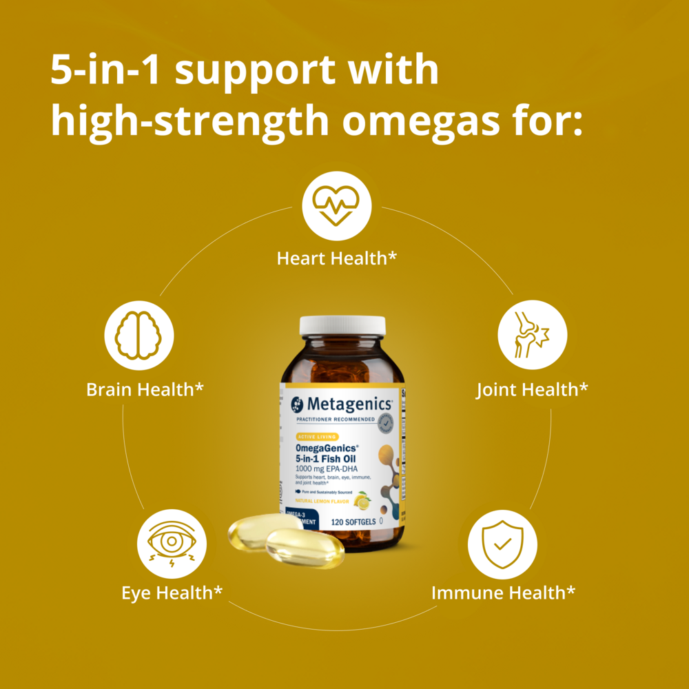 Metagenics OmegaGenics Fish Oil EP-DHA 1000mg 60 Softgels