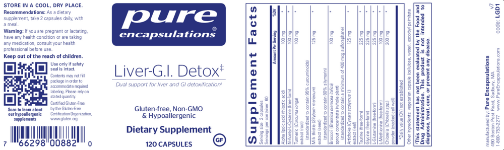 Pure Encapsulations Liver-G.I. Detox*