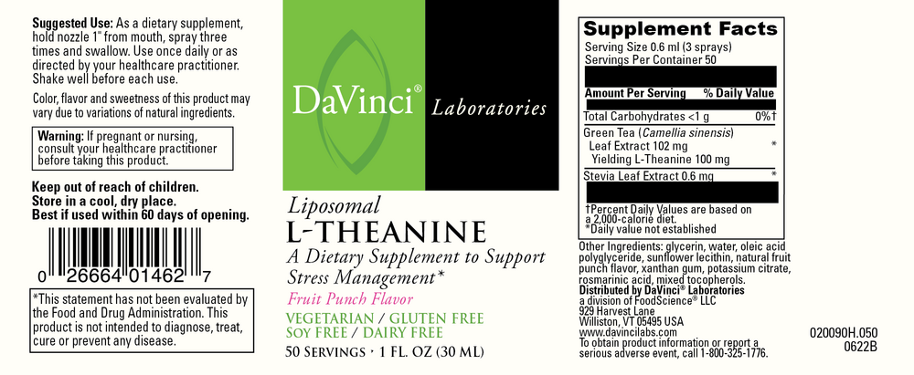 DaVinci Labs Liposomal L-Theanine