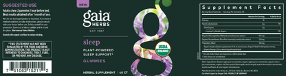 gaia Herbs Sleep Gummies 40 Vegan Gummies
