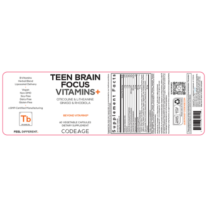 Teen Brain Focus Vitamins+