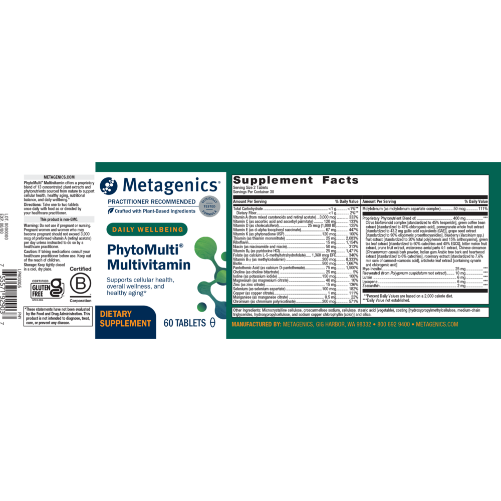 Phytomulti Multivitamin 60 Tabs