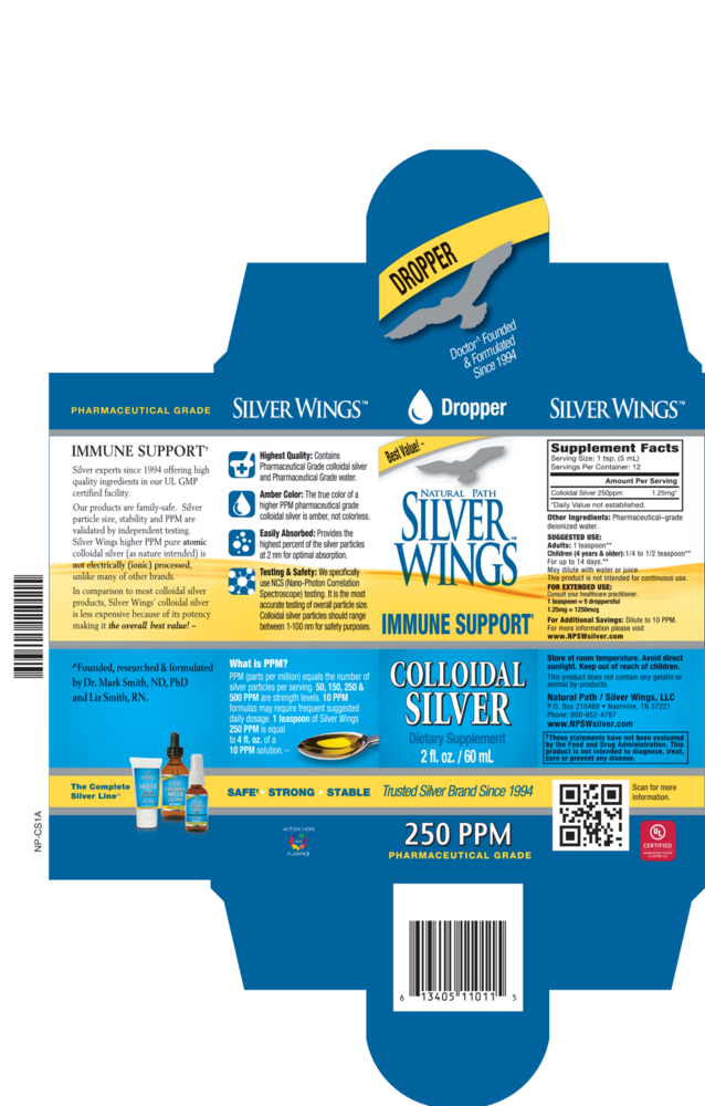 Silver Wings Colloidal Silver 250PPM Dropper